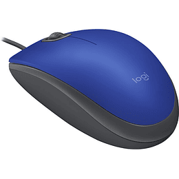 Logitech - Mouse - Cableado - Blue - M110 Silent