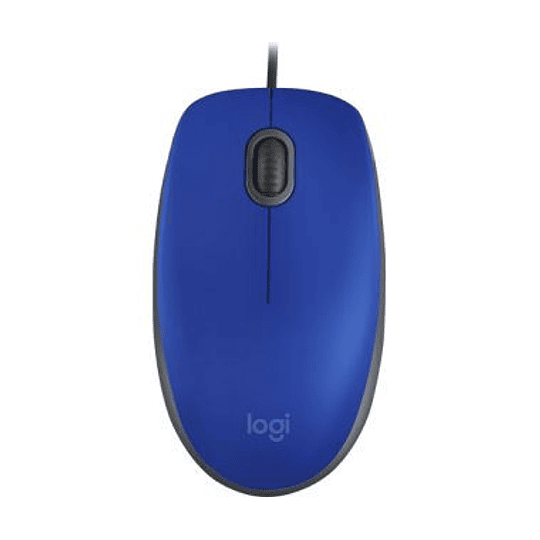 Logitech - Mouse - Cableado - Blue - M110 Silent