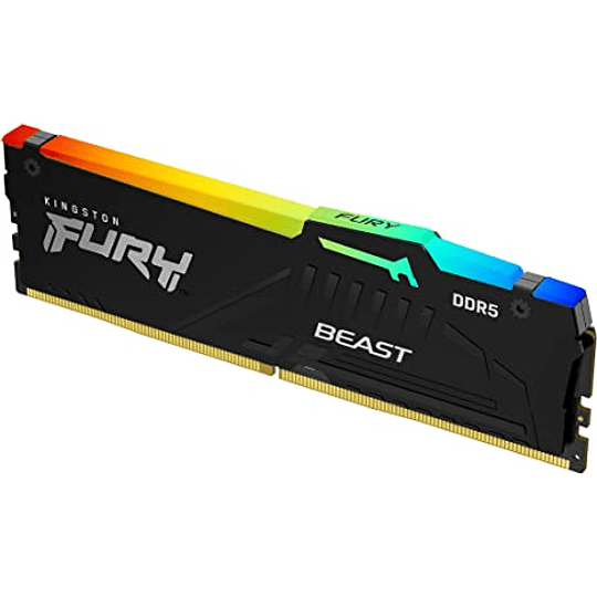 Memoria Ram 16GB DDR5 5600Mhz CL40 Dimm FURY Beast RGB XMP 