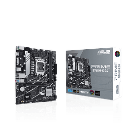Placa Madre ASUS PRIME B760M-K D4 | LGA1700, DDR4 2133/5333MHz, M.2 x2, m-ATX