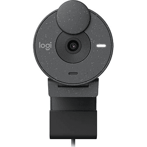 Cámara web Logitech Brio 300, Full HD 1080p/30FPS, micrófono integrado, USB-C, grafito