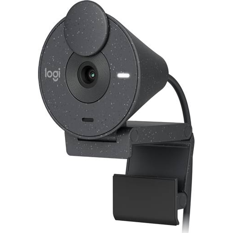 Cámara web Logitech Brio 300, Full HD 1080p/30FPS, micrófono integrado, USB-C, grafito 2