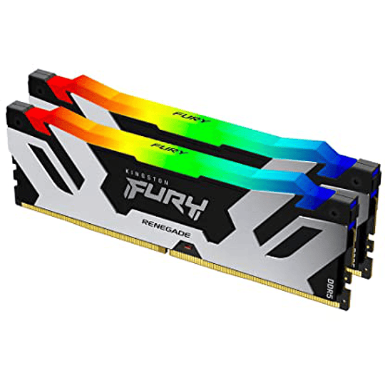 Memoria Ram 32GB (2x16GB) DDR5 6000Mhz CL32 Dimm Kingston Fury Renegade Black RGB