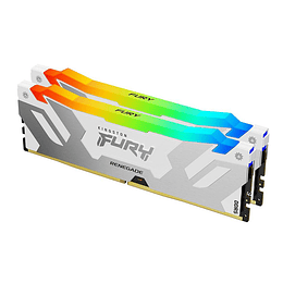 Memoria Ram 32GB (2x16GB) DDR5 6400Mhz CL32 Dimm Kingston Fury Renegade White RGB