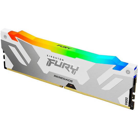 Memoria RAM Kingston FURY Renegade RGB White DDR5, 16GB 7200MT/s, CL38, DIMM, Intel XMP 3.0