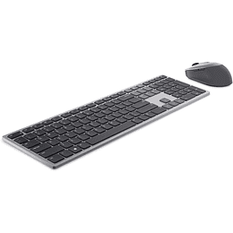 Dell Premier Multi-Device KM7321W - Juego de teclado y ratón - inalámbrico - 2.4 GHz, Bluetooth 5.0 - QWERTY - español - gris titanio - con 3 años de garantía básica en el hardware