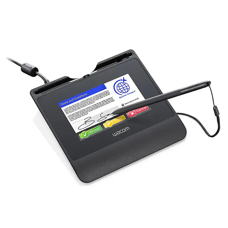 Signature Tablet - Large 5.0 Pulgadas Color Lcd Display Usb Cable Connection Improved Thin-Client 1