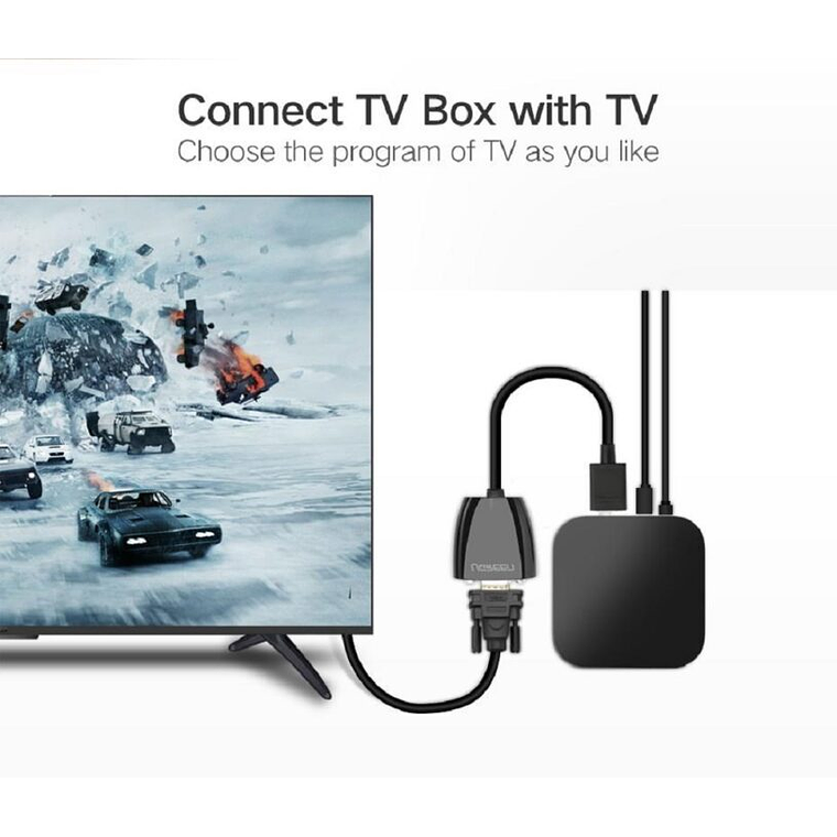 Adaptador HDMI a VGA | sin audio Negro UGREEN  3