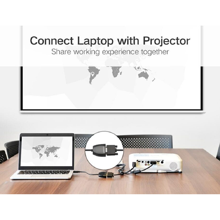 Adaptador HDMI a VGA | sin audio Negro UGREEN  4