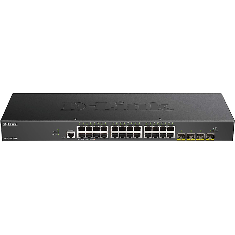 Switch 24 Puertos D-Link DGS-1250-28X (Gigabit, L3, SFP+, 120 Gbps) 1