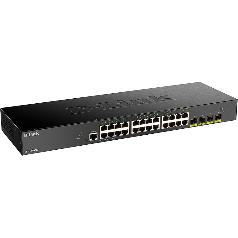 Switch 24 Puertos D-Link DGS-1250-28X (Gigabit, L3, SFP+, 120 Gbps) 2