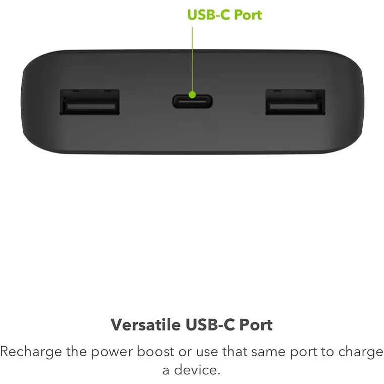 Batería Externa 20.000 mAh | Mophie Negra 3