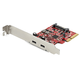 Tarjeta Adaptadora PCI Express de 2 Puertos USB-C 3.2 Gen 2 10Gbps