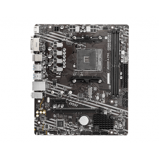 Placa Madre MSI A520M-A Pro | AM4 AMD A520 SATA 6Gb/s Micro ATX