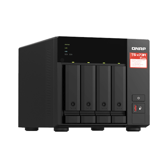 Servidor NAS TS-473A - 4 compartimentos - SATA 6Gb/s - RAM 8 GB - 2.5 Gigabit Ethernet