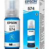 Botella de Tinta Epson T574 color Cyan T574220-AL