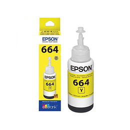 Epson T664 Botella Tinta amarillo - recarga original