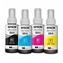 Pack 4 botellas de tinta Epson T664 colores (Negro, Cian, Magenta, Amarillo)