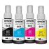 Pack 4 botellas de tinta Epson T664 colores (Negro, Cian, Magenta, Amarillo)