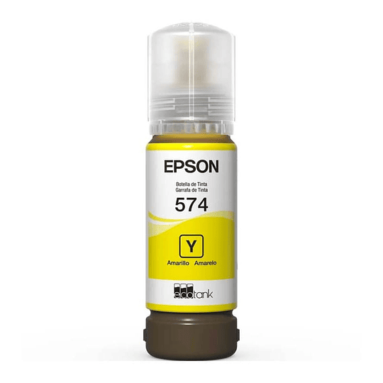 Botella de Tinta Epson T574 color Amarillo T574420-AL