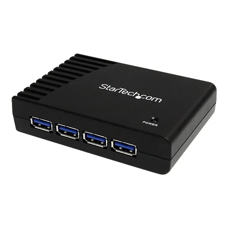 Adaptador Concentrador Hub USB 3.0 Super Speed 4 Puertos Salidas PC Mac - Negro 1