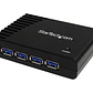 Adaptador Concentrador Hub USB 3.0 Super Speed 4 Puertos Salidas PC Mac - Negro - Miniatura 1