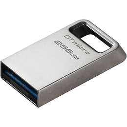 Unidad flash micro USB Kingston DataTraveler de 256 GB (plateada)