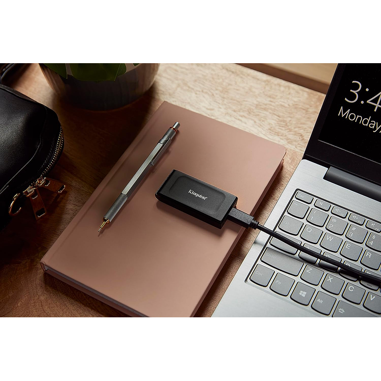 Disco duro 1TB externo SSD | Kingston XS1000 (USB 3.2 Gen 2, Negro) 3