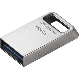 Unidad flash USB de 128 GB, diseño de metal de alta calidad ultrapequeño, USB 3.2 Gen 1, velocidades de hasta 200 MB/s