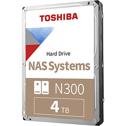 Disco Duro 4TB interno | Toshiba N300 NAS 3.5“ SATA III 6 Gbit/s 7200RPM