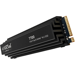 Disco duro 4TB interno SSD |  Crucial T700 PCIe 5.0 x4 M.2 con disipador