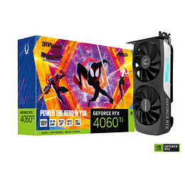 Tarjeta de Video ZOTAC GeForce RTX 4060 Ti 16GB AMP Spider-Man