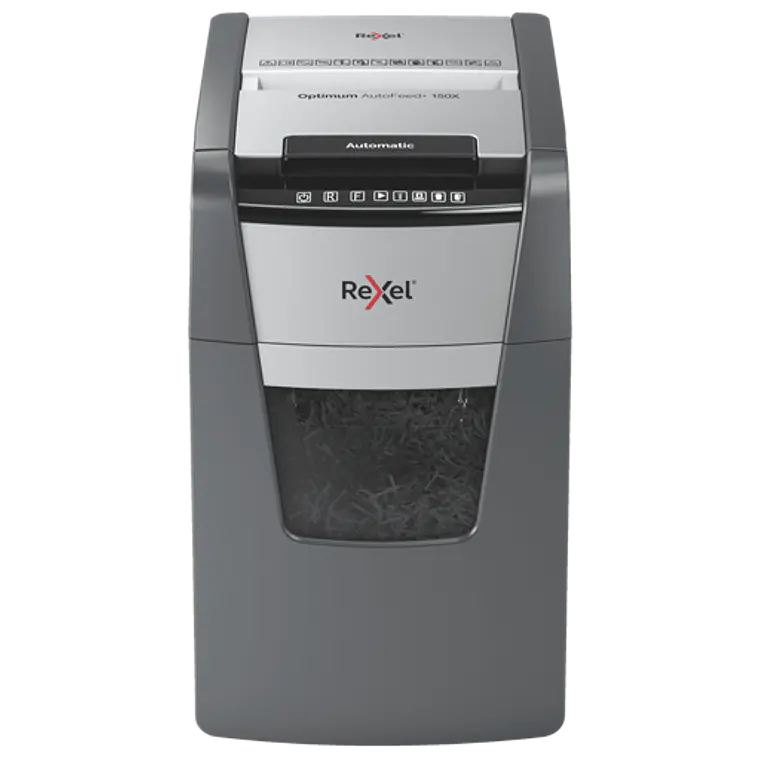 Trituradora de Papel Rexel Optimum AutoFeed 150X, Hasta 150 hojas, Ciclo 30 Minutos 1