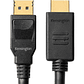 Kensington Cable Displayport A Hdmi , Largo 1.8 Metros, Negro - Miniatura 2