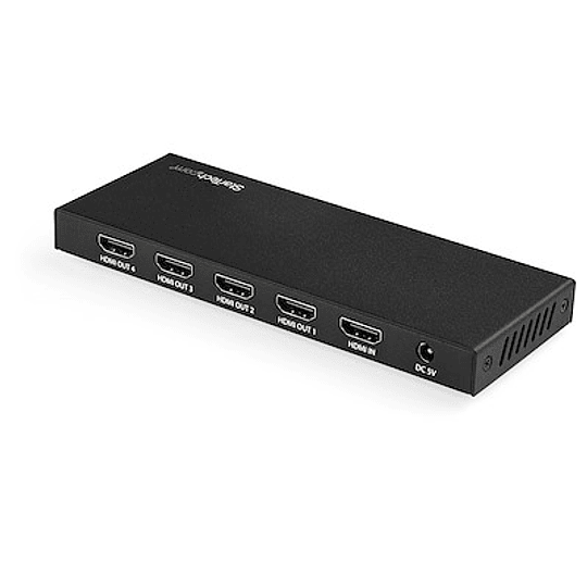 Divisor HDMI - 4 puertos - 4K 60Hz - Divisor HDMI 1 entrada 4 salidas - Divisor HDMI de 4 vías - Divisor de puerto HDMI - negro