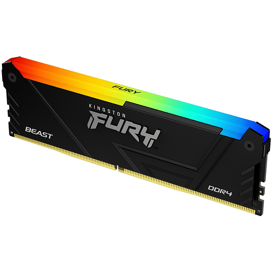 Memoria Ram 32GB DDR4 3200Mhz CL16 Dimm Kingston FURY Beast RGB Non-ECC, XMP
