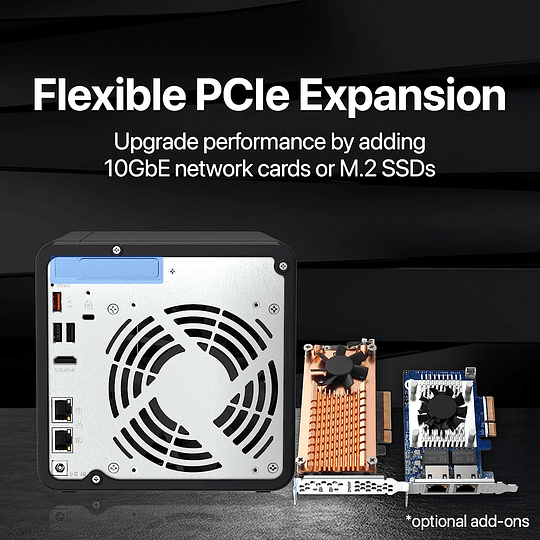 QNAP TS-464-8G-US - NAS server - 8GB RAM Intel Celeron