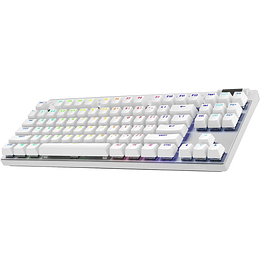 Teclado Inalámbrico Lightspeed para juegos, diseño ultraportátil Logitech - Blanco