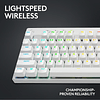 Teclado Inalámbrico Lightspeed para juegos, diseño ultraportátil Logitech - Blanco