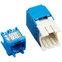 Módulo de ficha con terminación estilo TG Mini-Com™ UTP RJ45 categoría 6A, azul -- CJ6X88TGBU