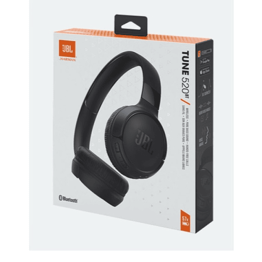 Audifono Inalámbricos JBL TUNE - 520BT - Bluetooth - Negro - JBLT520BTBLKAM