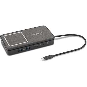 Estación de acoplamiento HDMI dual 4K para iPad y Mac USB-C con carga Qi