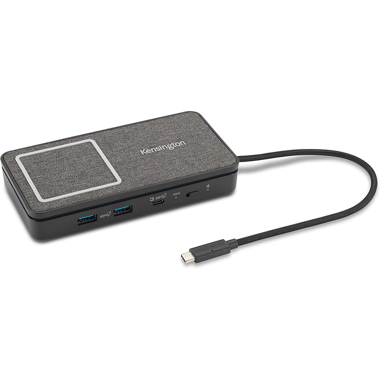 Estación de acoplamiento HDMI dual 4K para iPad y Mac USB-C con carga Qi 1