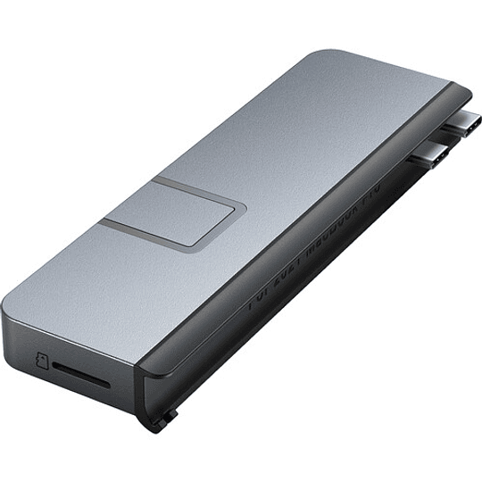 Concentrador USB tipo C 7 en 2 Hyper Duo Pro (gris espacial)