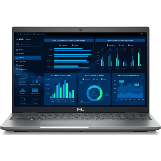 WorkStation Dell Precision 3581 de 15.6“ (intel i9-13900H, 32Gb Ram, 1TB SSD, RTX2000 8GB, Win11 Pro)