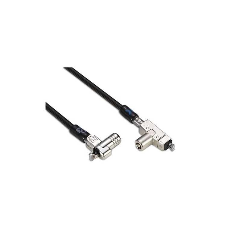 Candado fino con llave N17 2.0 de doble cabezal para portátiles con ranura tipo 