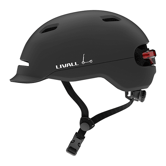 Casco inteligente LED para bicicleta o scooter Livall C20 Talla M - Negro