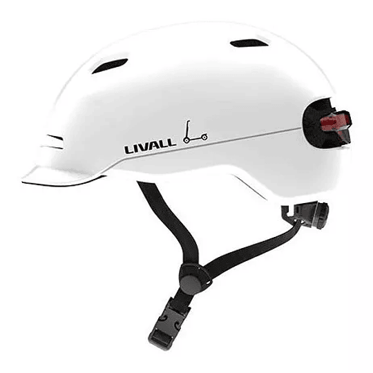 Casco inteligente LED para bicicleta o scooter Livall C20 Talla L - Blanco