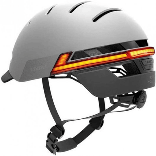 Casco inteligente LED para Bicicletas o Scooter BH51M NEO Talla L Gris 