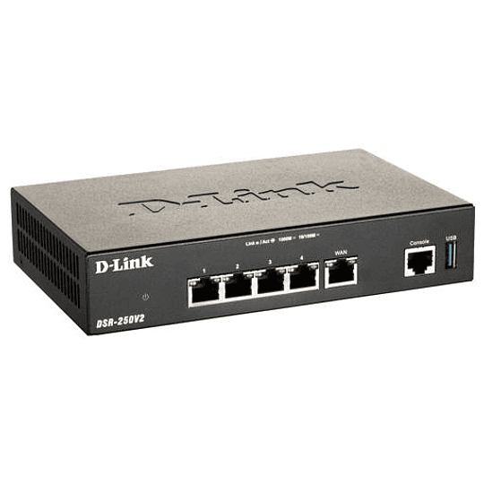 Router D-Link DSR-250V2, 5 Puertos Gigabit VPN